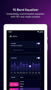 Herunterladen Volume Booster - Equalizer Pro Musik und Audio für Android Bildschirmfoto 5