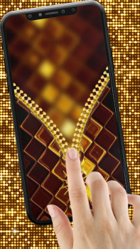 Herunterladen Gold Zipper Screen Lock Personalisierung für Android Bildschirmfoto 4