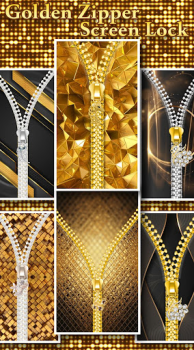 Herunterladen Gold Zipper Screen Lock Personalisierung für Android Bildschirmfoto 5