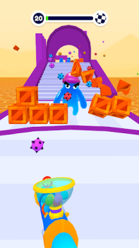 Herunterladen Blob Shooter 3D — Assassine Aktion für Android Bildschirmfoto 2