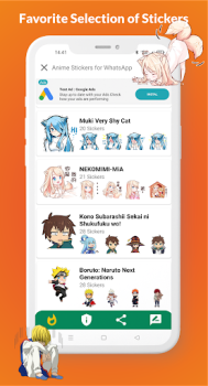 Herunterladen Anime Stickers for WhatsApp Personalisierung für Android Bildschirmfoto 7