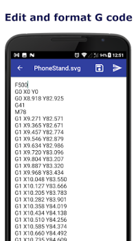 Herunterladen G-code Generator Arbeit für Android Bildschirmfoto 3