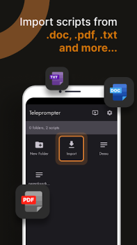 Herunterladen Teleprompter für Video Werkzeuge für Android Bildschirmfoto 4