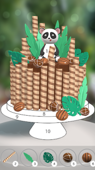 Herunterladen Cake Coloring 3D Brettspiele für Android Bildschirmfoto 3