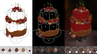 Herunterladen Cake Coloring 3D Brettspiele für Android Bildschirmfoto 5