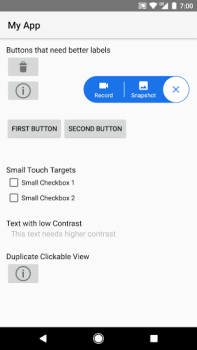 Herunterladen Accessibility Scanner Werkzeuge für Android Bildschirmfoto 2