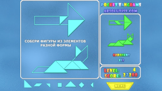 Herunterladen Pocket Tangrams Puzzle-Spiele für Android Bildschirmfoto 2