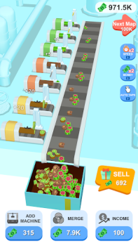 Herunterladen Candy Factory Tycoon Gelegentlich für Android Bildschirmfoto 2
