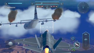 Herunterladen Sky Warriors: Flugzeugspiel Aktion für Android Bildschirmfoto 2