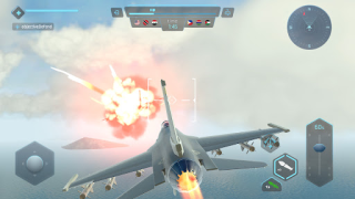 Herunterladen Sky Warriors: Flugzeugspiel Aktion für Android Bildschirmfoto 3