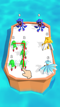 Herunterladen Merge Super - Monster Fight Arkade für Android Bildschirmfoto 4