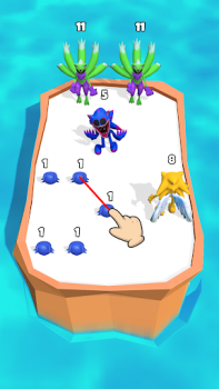 Herunterladen Merge Super - Monster Fight Arkade für Android Bildschirmfoto 5