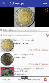 Herunterladen Coinoscope: Münzidentifizierer Bücher und Leitfäden für Android Bildschirmfoto 2