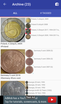 Herunterladen Coinoscope: Münzidentifizierer Bücher und Leitfäden für Android Bildschirmfoto 3