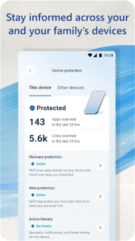 Herunterladen Microsoft Defender: Antivirus Werkzeuge für Android Bildschirmfoto 4