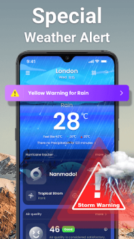 Herunterladen Wetter – Weather & Regenradar Wetter für Android Bildschirmfoto 7