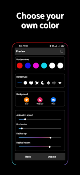 Herunterladen Border Screen RGB Color Light Personalisierung für Android Bildschirmfoto 6