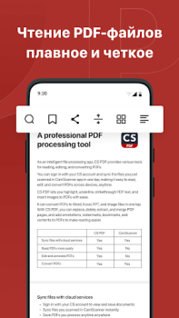 Herunterladen CS PDF Reader: PDF bearbeiten Arbeit für Android Bildschirmfoto 3