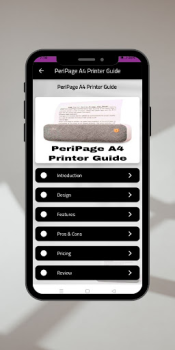 Herunterladen PeriPage-A4-Printer-Guide Arbeit für Android Bildschirmfoto 3