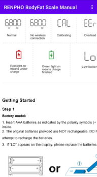 Herunterladen RENPHO BodyFat Scale Manual Arbeit für Android Bildschirmfoto 2