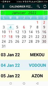 Herunterladen CALENDRIER FEZAN 2024 Werkzeuge für Android Bildschirmfoto 4