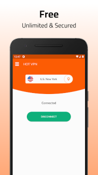 Herunterladen HOT VPN - Secure VPN Proxy Werkzeuge für Android Bildschirmfoto 2