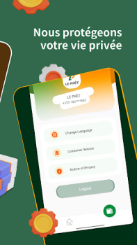 Herunterladen Le Prêt–Prêt d’Argent Mobile Finanzen für Android Bildschirmfoto 5