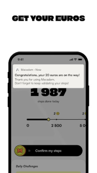 Herunterladen Macadam - Geh für Euros Gesundheit & Fitness für Android Bildschirmfoto 5