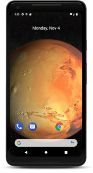 Herunterladen Mars 3D Live Hintergrund Personalisierung für Android Bildschirmfoto 2