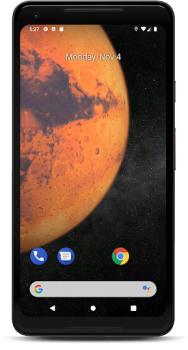 Herunterladen Mars 3D Live Hintergrund Personalisierung für Android Bildschirmfoto 3