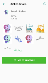 Herunterladen Islamic stickers for whatsapp Soziales für Android Bildschirmfoto 2