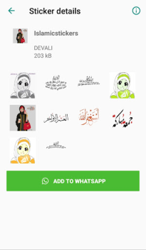 Herunterladen Islamic stickers for whatsapp Soziales für Android Bildschirmfoto 3