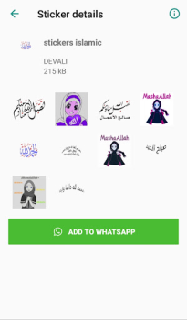 Herunterladen Islamic stickers for whatsapp Soziales für Android Bildschirmfoto 4