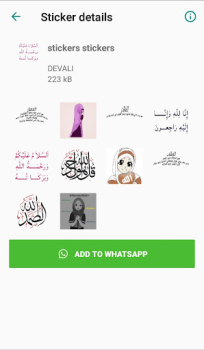 Herunterladen Islamic stickers for whatsapp Soziales für Android Bildschirmfoto 6