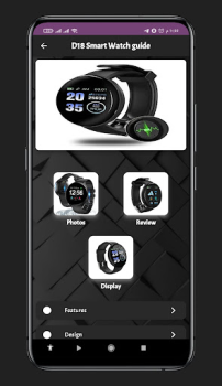 Herunterladen D18 Smart Watch guide Werkzeuge für Android Bildschirmfoto 6
