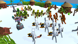 Herunterladen Melon vs People Playground 3D Aktion für Android Bildschirmfoto 5