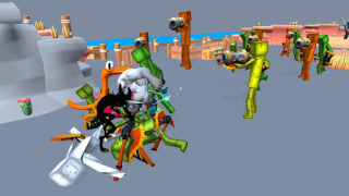 Herunterladen Melon vs People Playground 3D Aktion für Android Bildschirmfoto 6