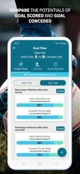 Herunterladen Goal Filter - Football Stats Sport für Android Bildschirmfoto 2