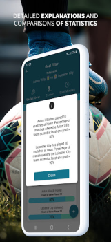 Herunterladen Goal Filter - Football Stats Sport für Android Bildschirmfoto 5