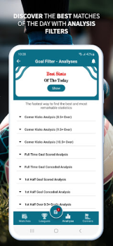 Herunterladen Goal Filter - Football Stats Sport für Android Bildschirmfoto 6