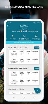 Herunterladen Goal Filter - Football Stats Sport für Android Bildschirmfoto 7