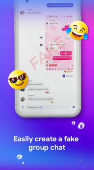 Herunterladen Fake Chat: Nachrichtenstreich Werkzeuge für Android Bildschirmfoto 4