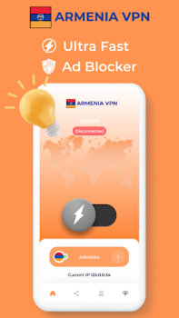Herunterladen Armenia VPN - Private Proxy Werkzeuge für Android Bildschirmfoto 2