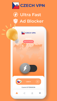 Herunterladen Czech Republic VPN Fast Proxy Werkzeuge für Android Bildschirmfoto 2