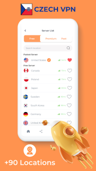Herunterladen Czech Republic VPN Fast Proxy Werkzeuge für Android Bildschirmfoto 3