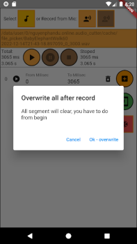 Herunterladen Audio splitter Werkzeuge für Android Bildschirmfoto 3
