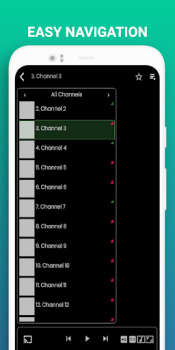 Herunterladen 3in1 IPTV - M3U Play Edit-Test Video-Player und -Editoren für Android Bildschirmfoto 3