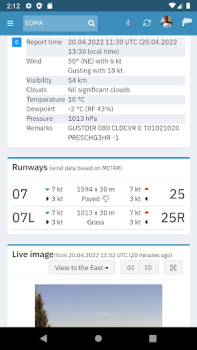 Herunterladen Aviation Weather Wetter für Android Bildschirmfoto 2