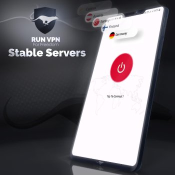 Herunterladen Run VPN - unlimited & Safe VPN Werkzeuge für Android Bildschirmfoto 2