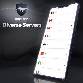 Herunterladen Run VPN - unlimited & Safe VPN Werkzeuge für Android Bildschirmfoto 5